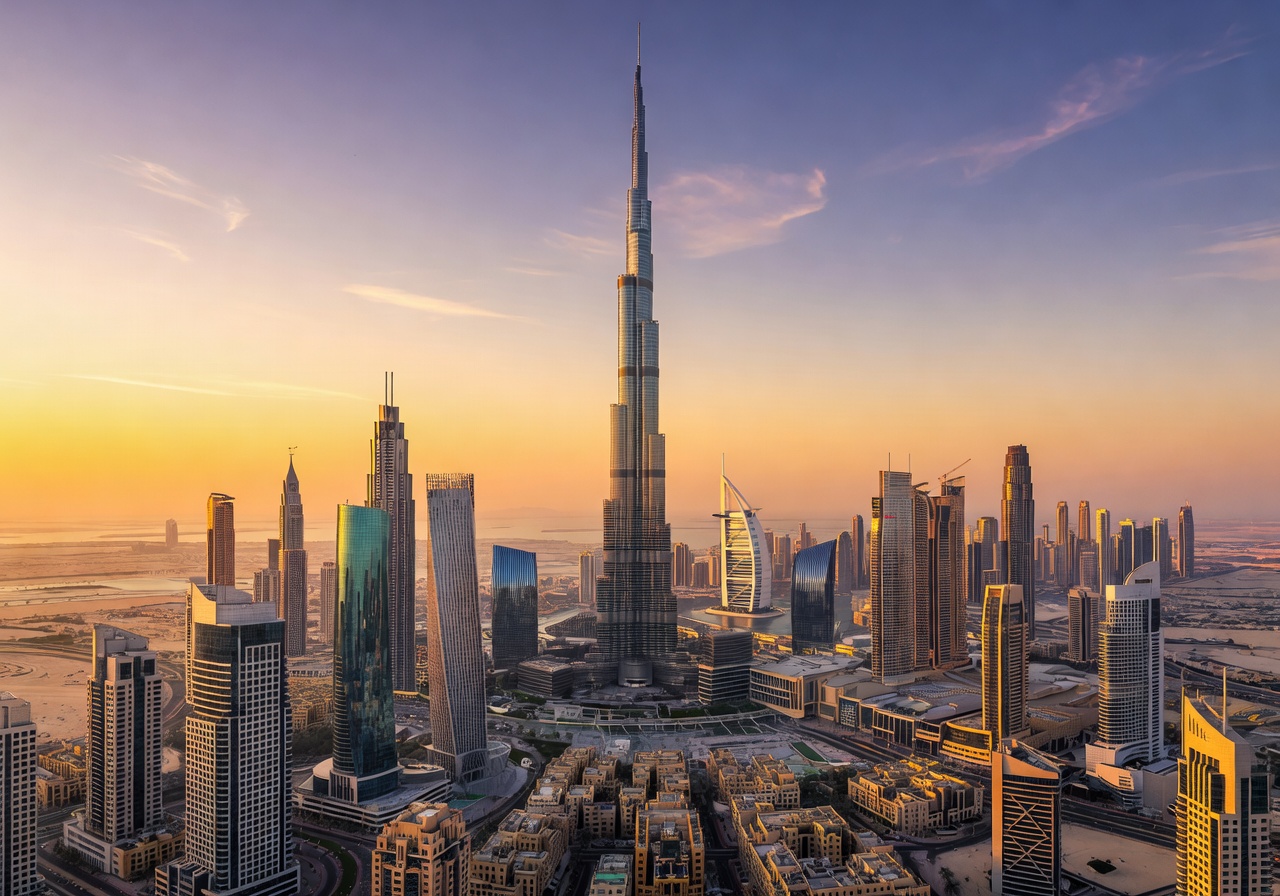 Dubai City Skyline