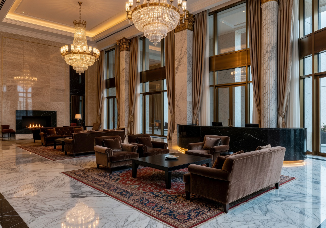 Luxury Hotel Lobby